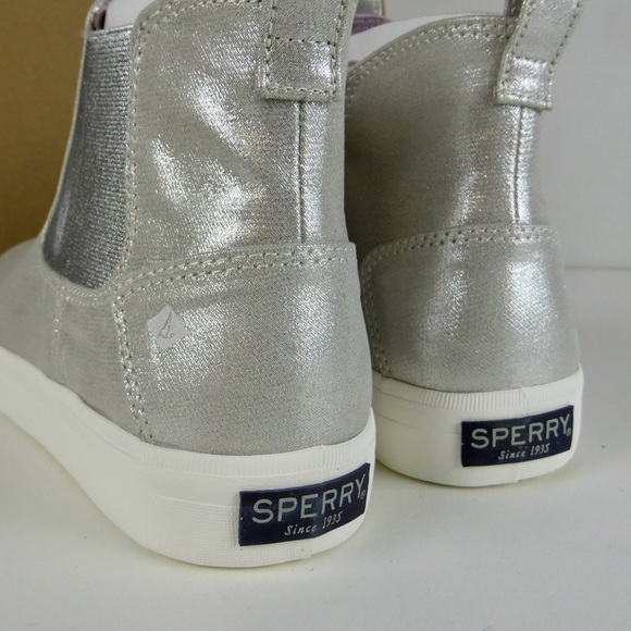 Sperry Crest Mid Champagne Sneaker Bootie Boot NIB - Picture 4 of 7